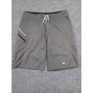 Volcom XL Mens Gray Board Shorts Surf Swim Trunks Zip Pocket Performance